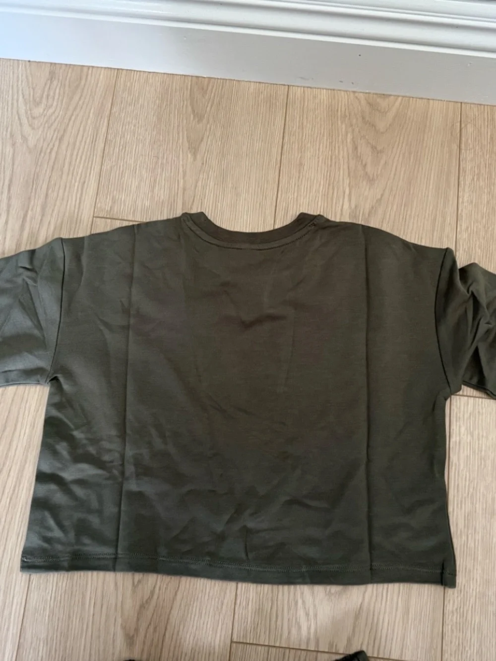 nuuds for kids  TONES Cropped Sweatshirt Set OLIVE 5T